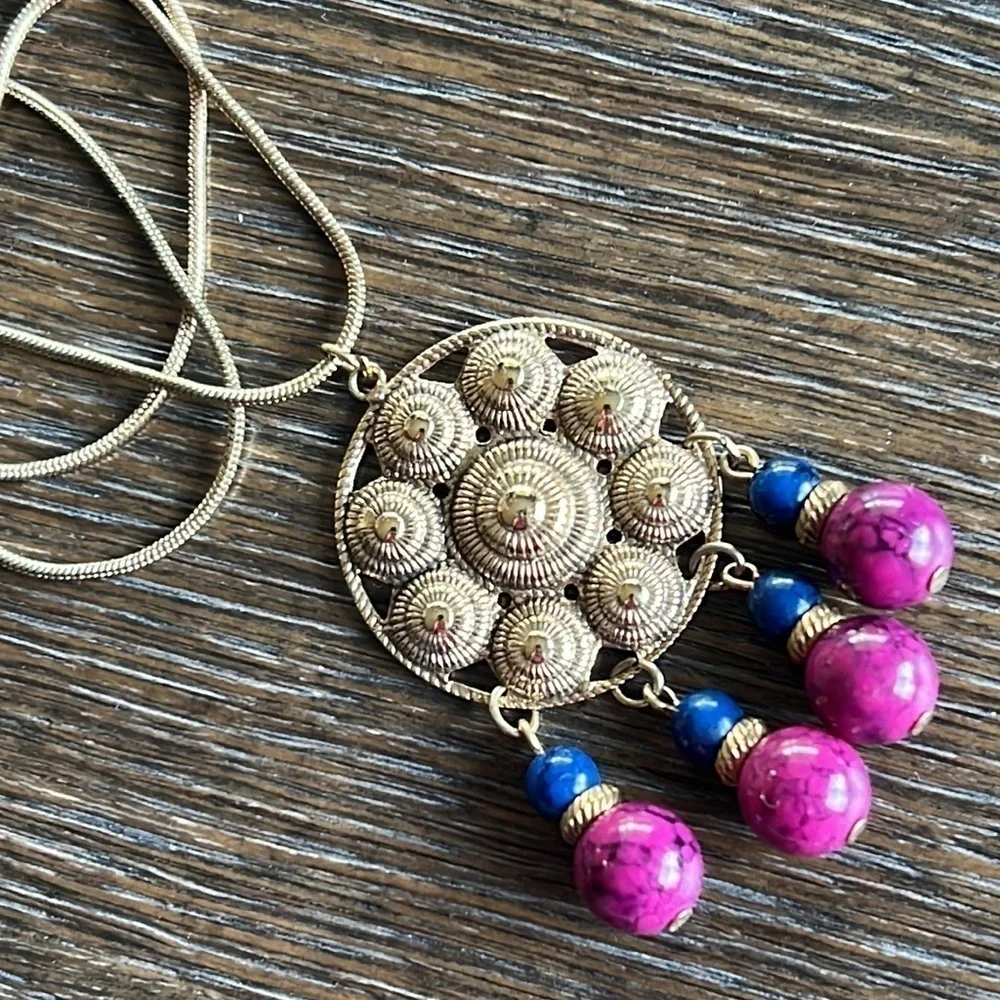 Boho layering necklace 11.5” drop